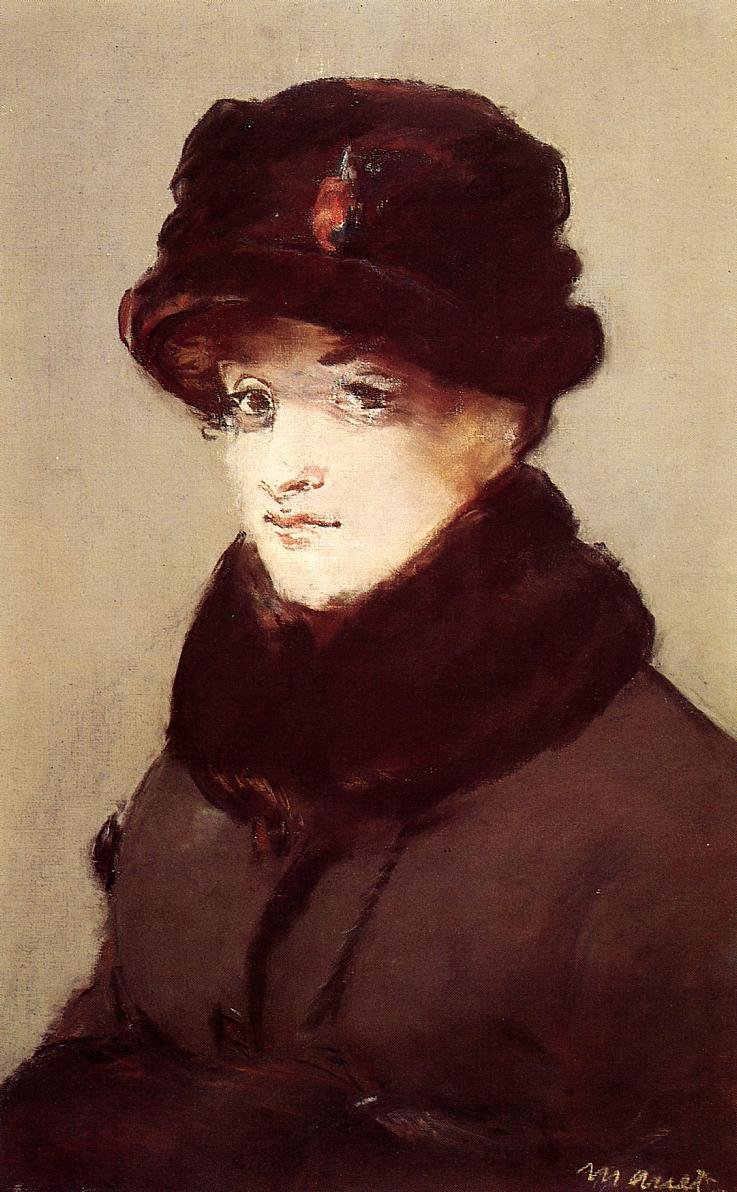 Méry Laurent mit Otterhut von Édouard Manet