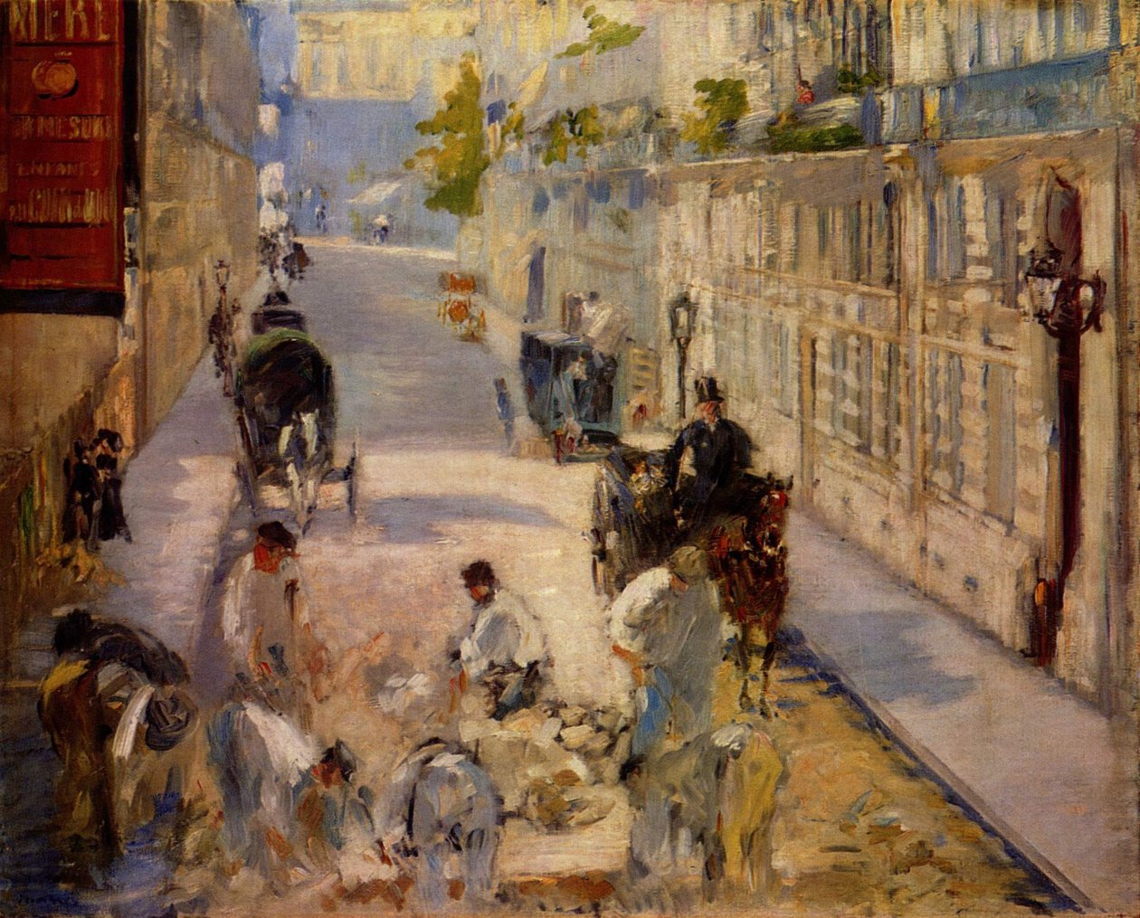Straßenarbeiter von Édouard Manet