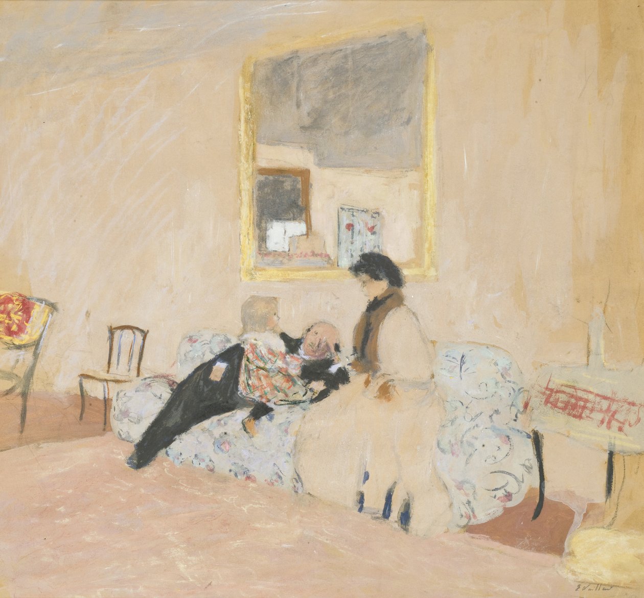 Annette und die Besucher von Edouard Vuillard