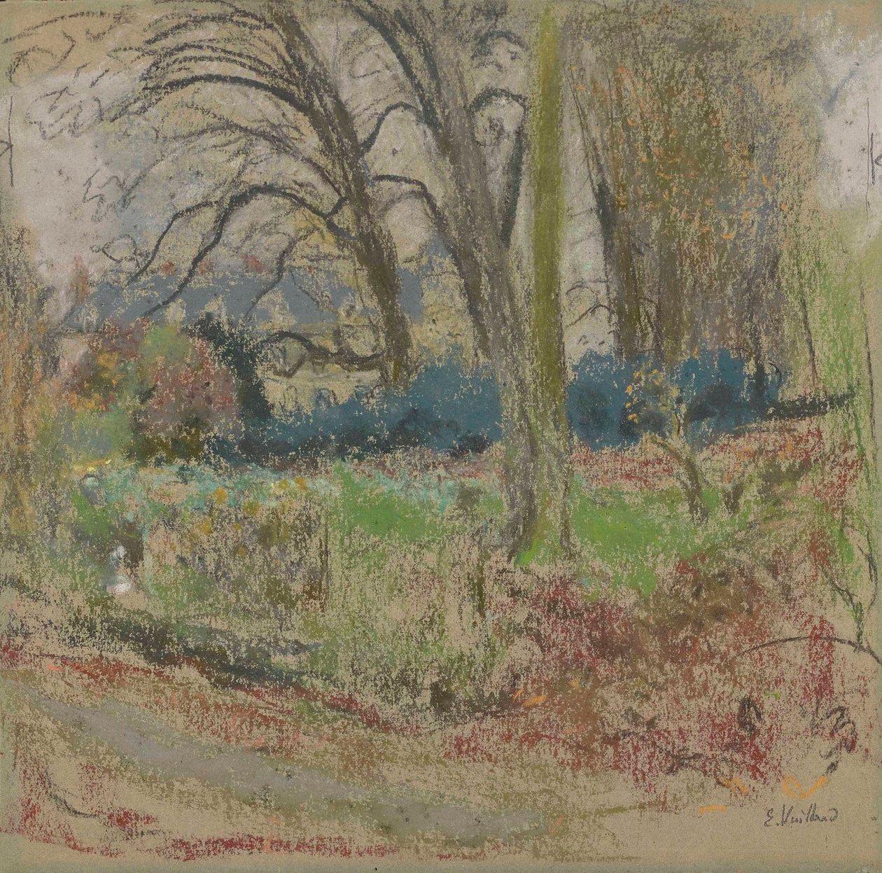 Winterlandschaft in Clayes von Edouard Vuillard