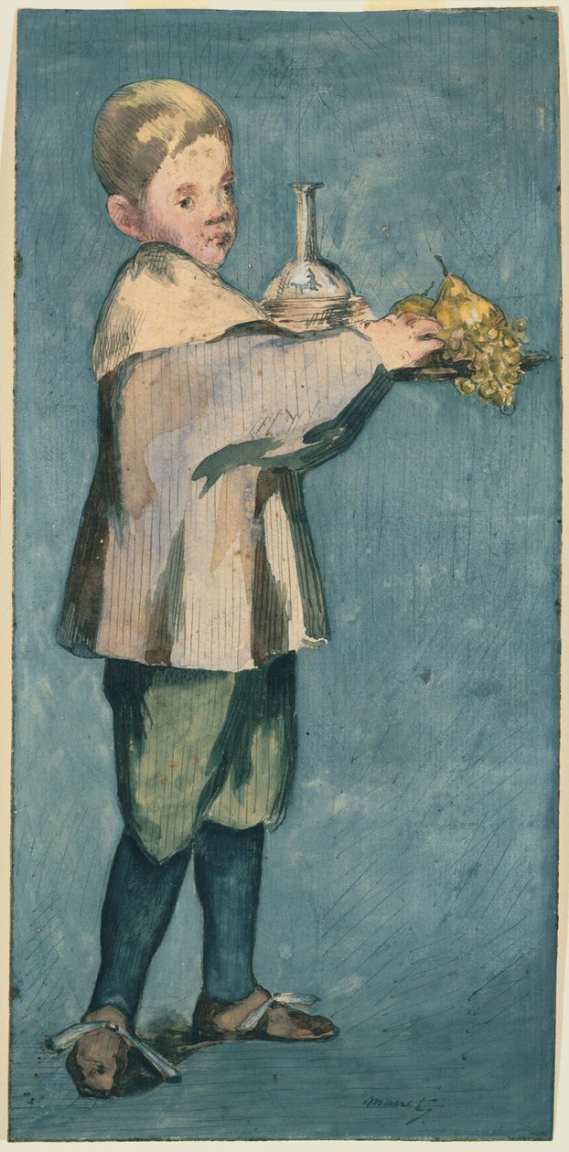Junge mit einem Tablett von Édouard Manet