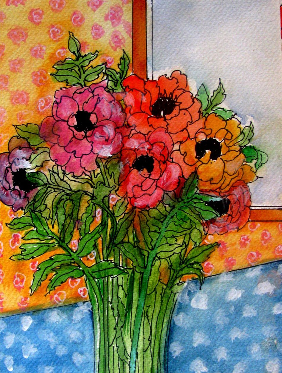 Blumen in Vase von linda arthurs