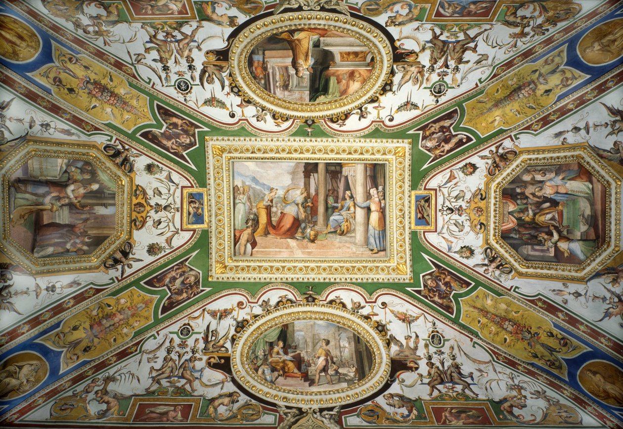 Decke der Galleria Corsini, Rom von Federico Zuccari or Zuccaro