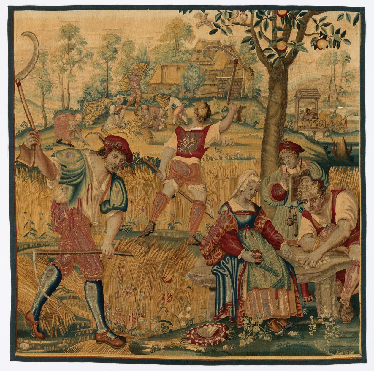 Sommer: Ernteszene von possibly by Gobelins Manufactory