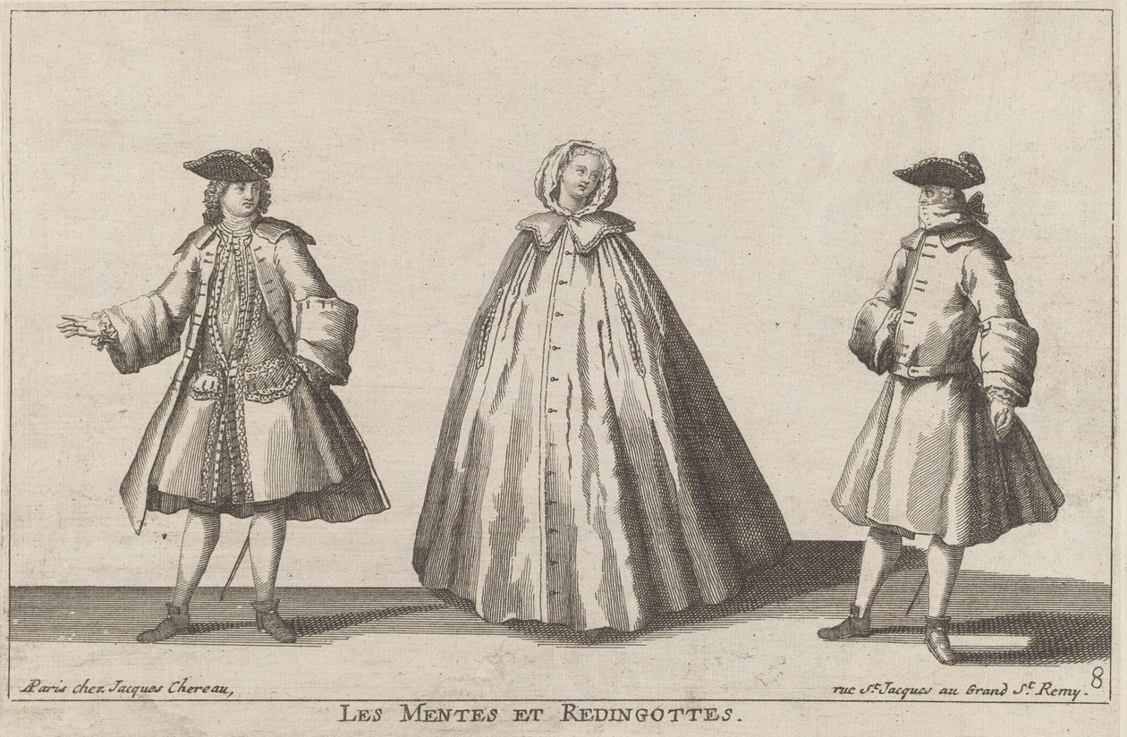 Die Mentes und Redingottes von published by Jacques Chéreau