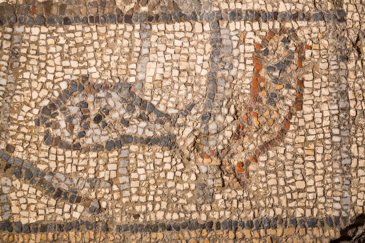 Mosaik von Timotheus, 6. Jahrhundert von School Italian