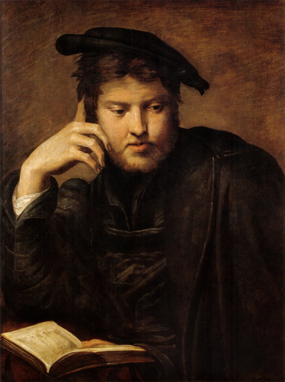 Mann mit dem Buch von Parmigianino
