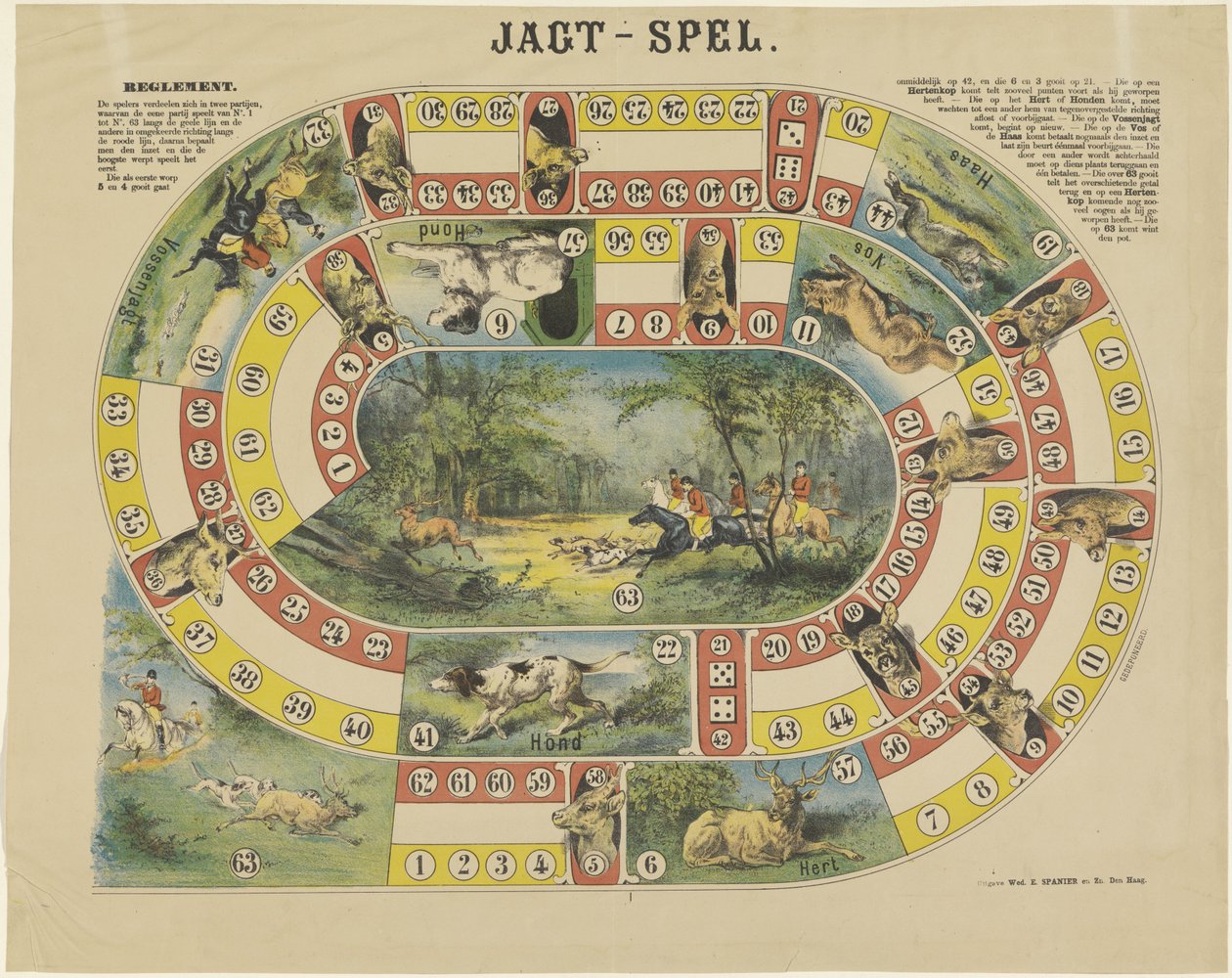 Jagdszene von weduwe Elias Spanier and Zn