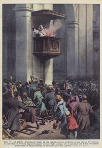 Lebendig verbrannt auf der Kanzel