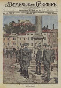 Der König von Italien besucht das italienische Gorizia