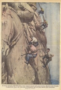 Die Geschichte in lebendigen Felsen gezeichnet