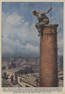 Ein Freier auf dem Schornstein