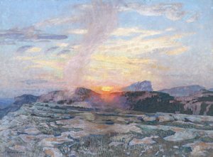 Sonnenuntergang in der Provence, um 1927