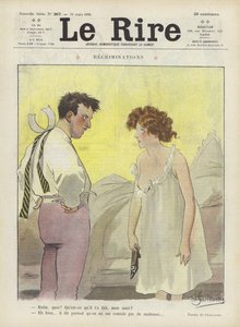 Vorwürfe. Illustration für Le Rire