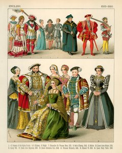 Englische Kostüme 1500-1550
