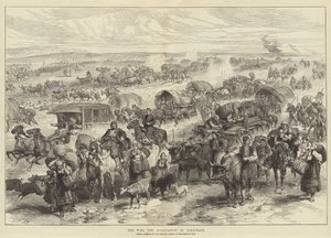 Der Krieg, die Evakuierung von Alexinatz