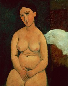 Sitzender Akt, ca. 1917