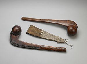 Keulen mit Kugelkopf (Holz & Messing)