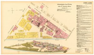 Karte der Philadelphia Lead Works, 1889