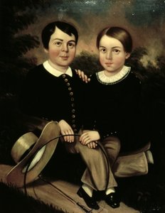 Porträt von zwei Kindern