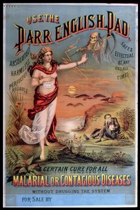 Plakat, das das Parr English Pad bewirbt