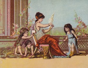 Römische Dame und Kinder