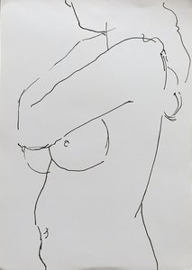 Akt mit verschränktem Arm