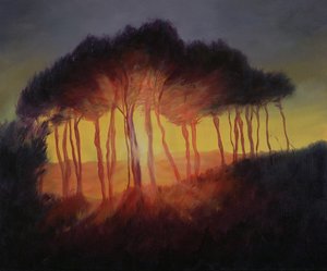 Wilde Bäume bei Sonnenuntergang, 2002