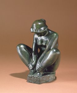 Mädchen, das beide Füße hält, 1920