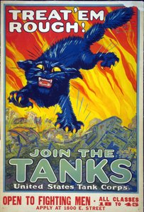 Behandelt sie hart! Tretet den Panzern bei, 1917
