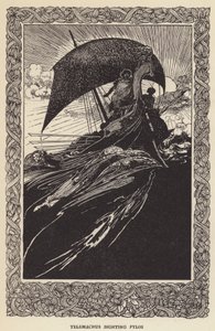 Telemachus sichtet Pylos