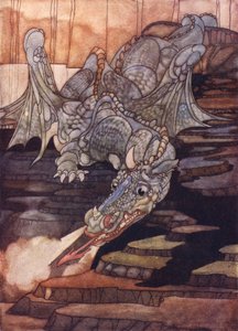 Der Drache, getötet von St. Georg