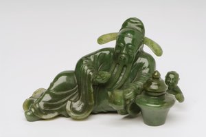 Liegende chinesische Gelehrtenfigur