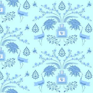 Blumenduft in Blau