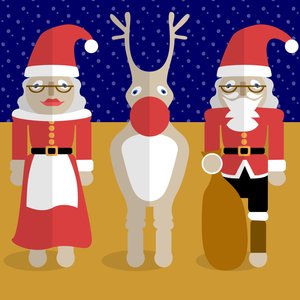 Weihnachtsfamilie