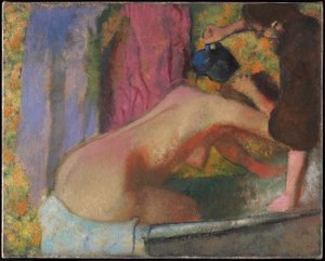 Frau bei ihrem Bad, ca. 1895