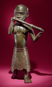 Hornbläser, aus Benin, Nigeria (Bronze)