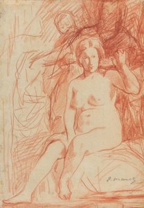 Studie eines sitzenden Aktes (La Toilette)