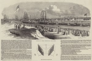 Eröffnung des neuen Docks von West Hartlepool