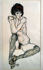 Sitzender weiblicher Akt