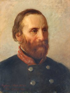 Porträt des wahren Generals Giuseppe Garibaldi
