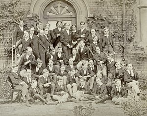 Ein Hausfotografie am Eton College, 1870er Jahre