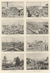 Der Zyklon in Louisville, Kentucky, Vereinigte Staaten