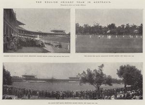 Das englische Cricket-Team in Australien