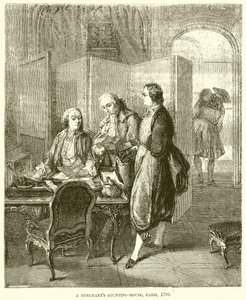 Ein Kaufmannsbüro, Paris, 1790