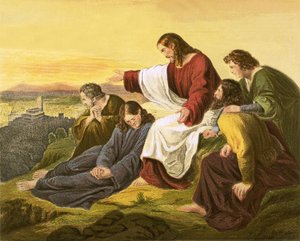 Christus prophezeit über Jerusalem