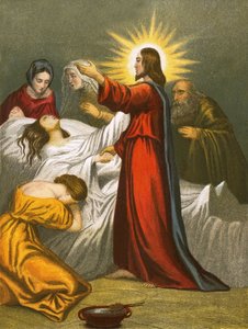 Christus erweckt die Tochter des Jairus