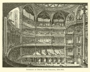 Innenansicht des Drury Lane Theaters, 1794-1811