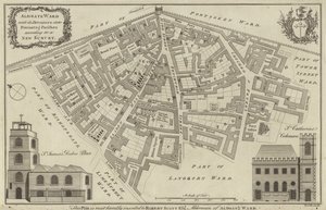 Karte des Aldgate Ward, London