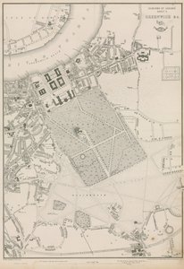 Karte von Greenwich und Umgebung, London